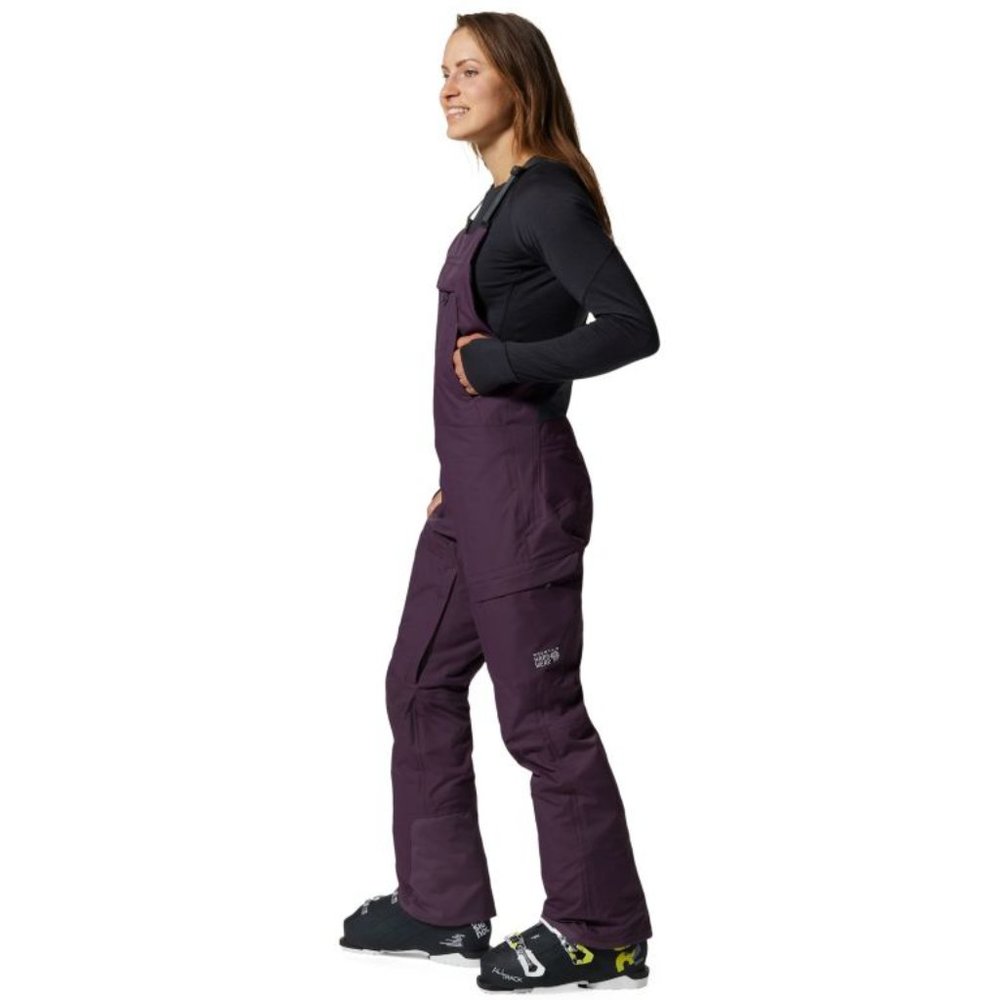 Women's Bib Snow Overall, XS Short Dusty Purple